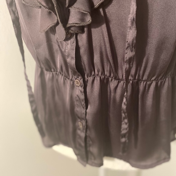 LAPIS - Ruffle Sleeveless Blouse. Size ~  M - Picture 6 of 7